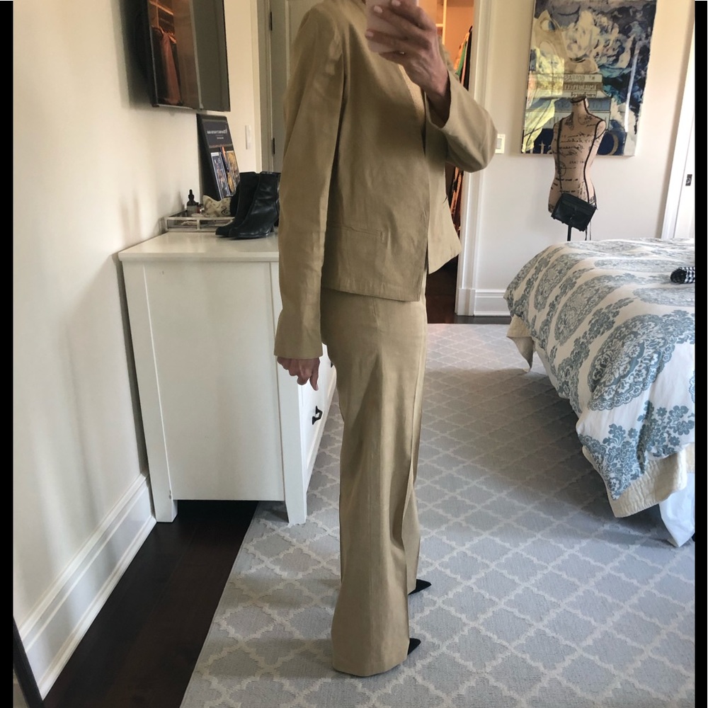 Theory Linen suit pant and jacket